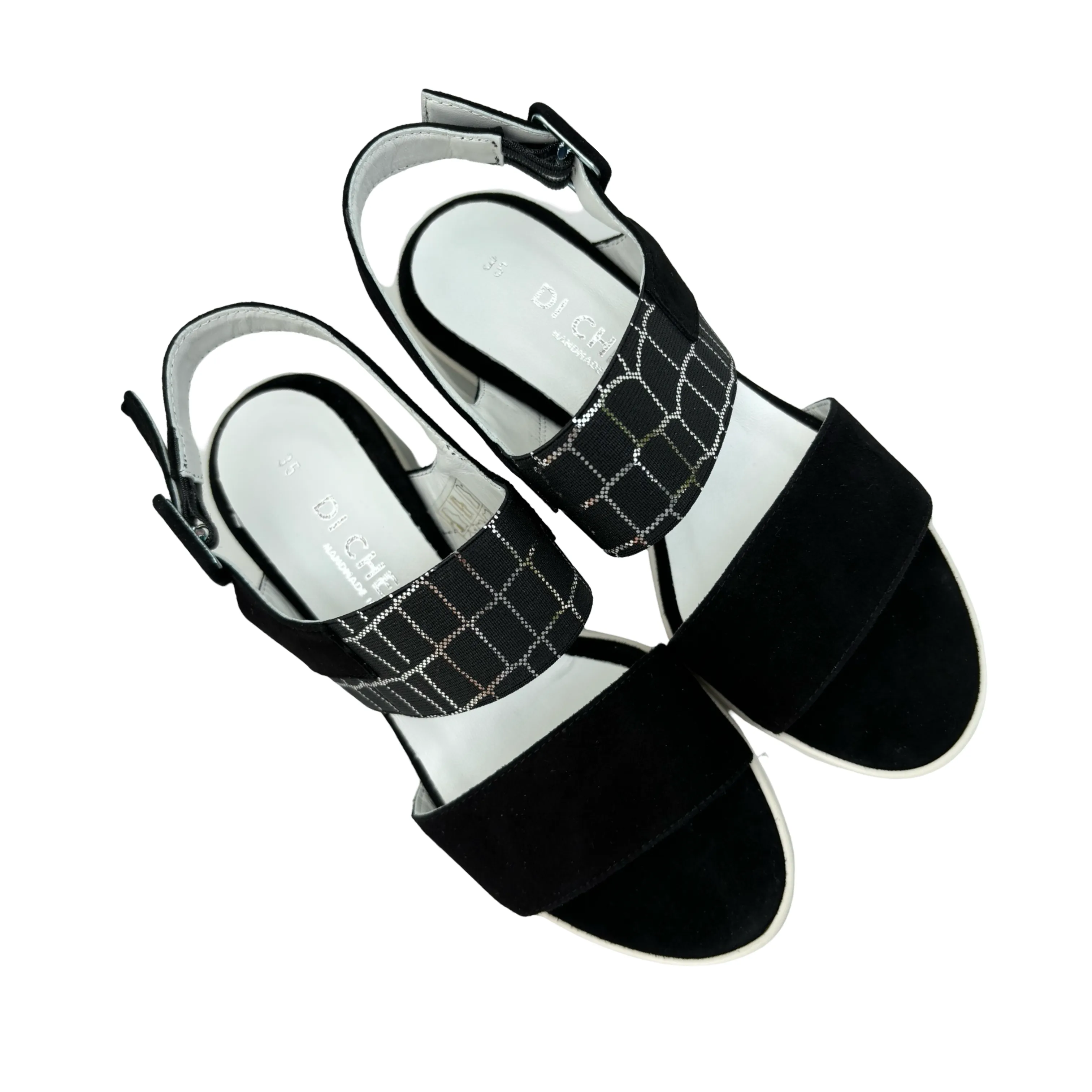 10849 Black Wedge Sandal