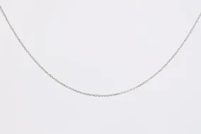 18" 14k White Gold Cable Chain Necklace (1.70g.)