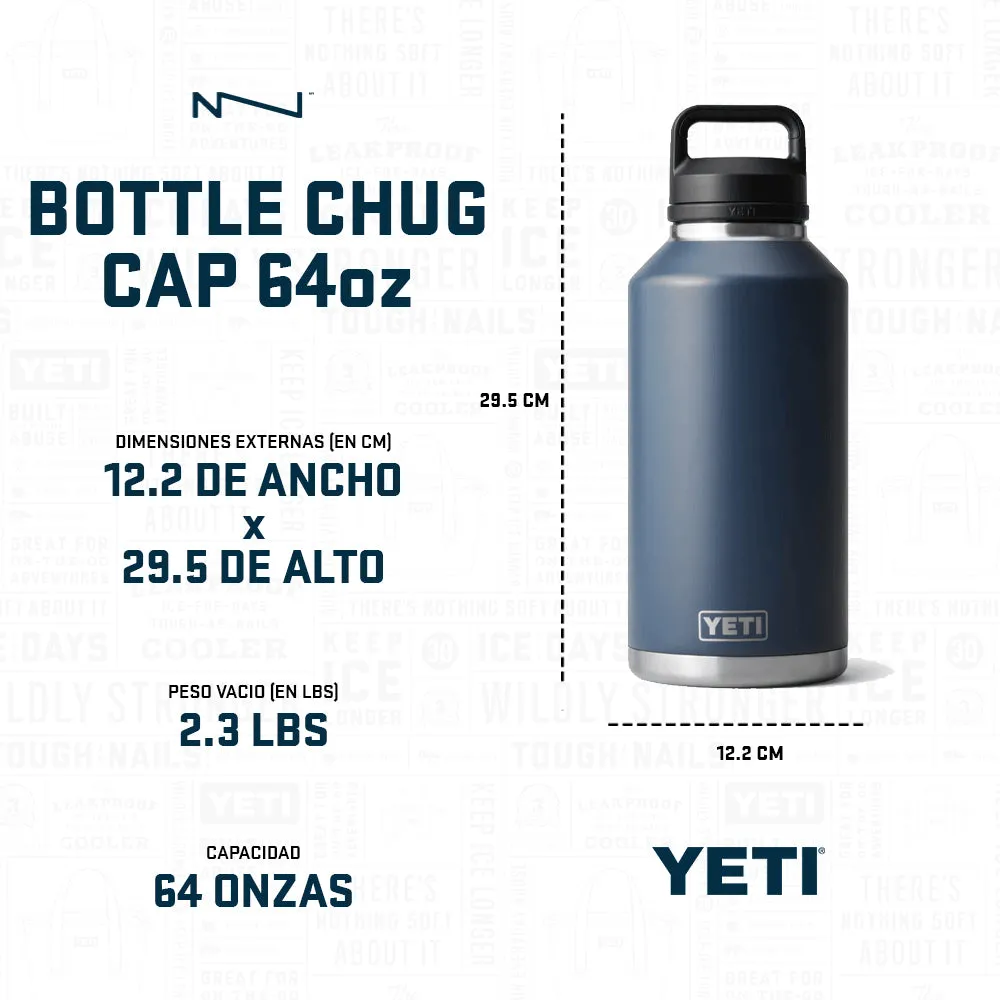 21071080010 TERMO RAMBLER 64oz CHUG CAP BLANCO MARCA YETI