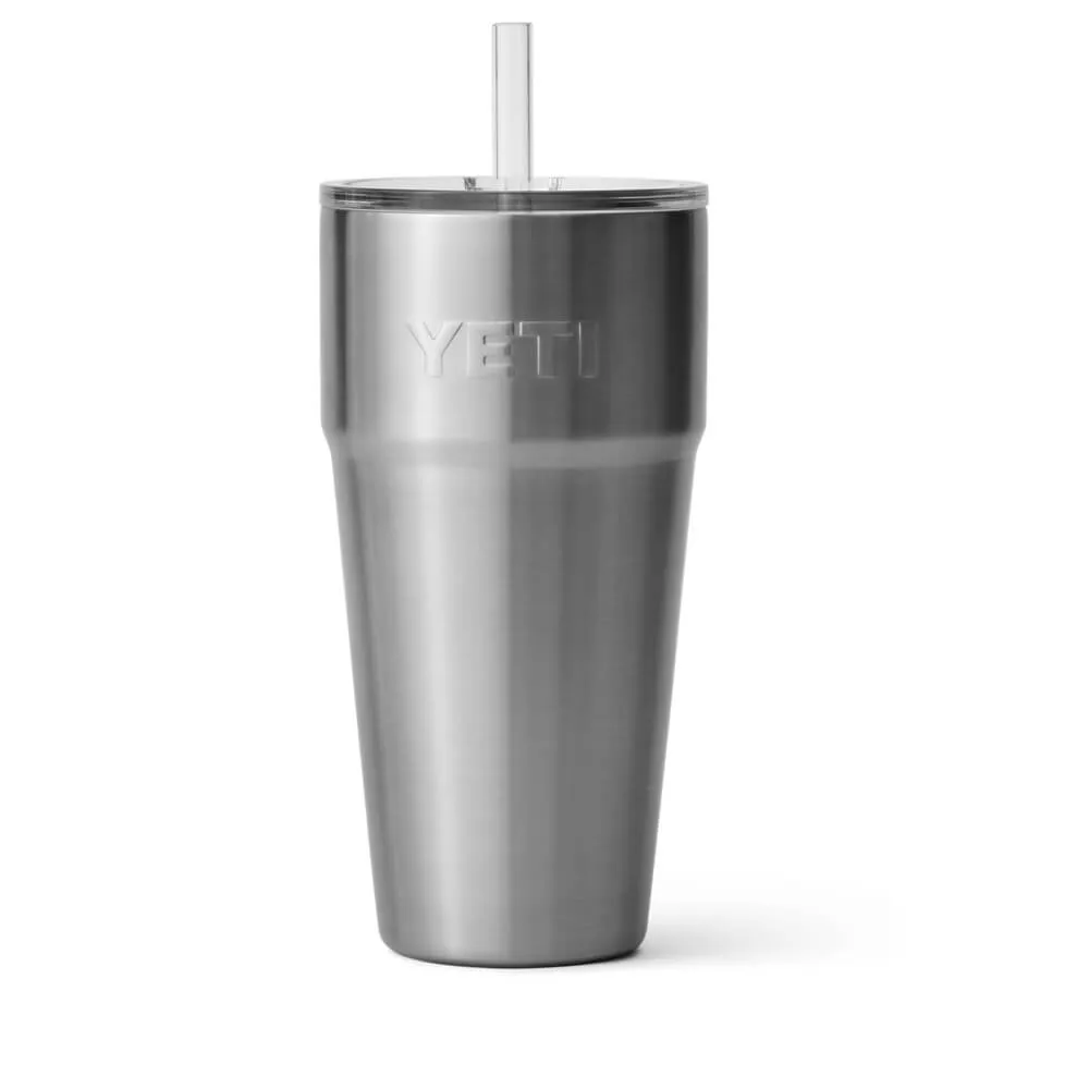 21071500642 TERMO RAMBLER 26oz STRAW CUP ACERO MARCA YETI