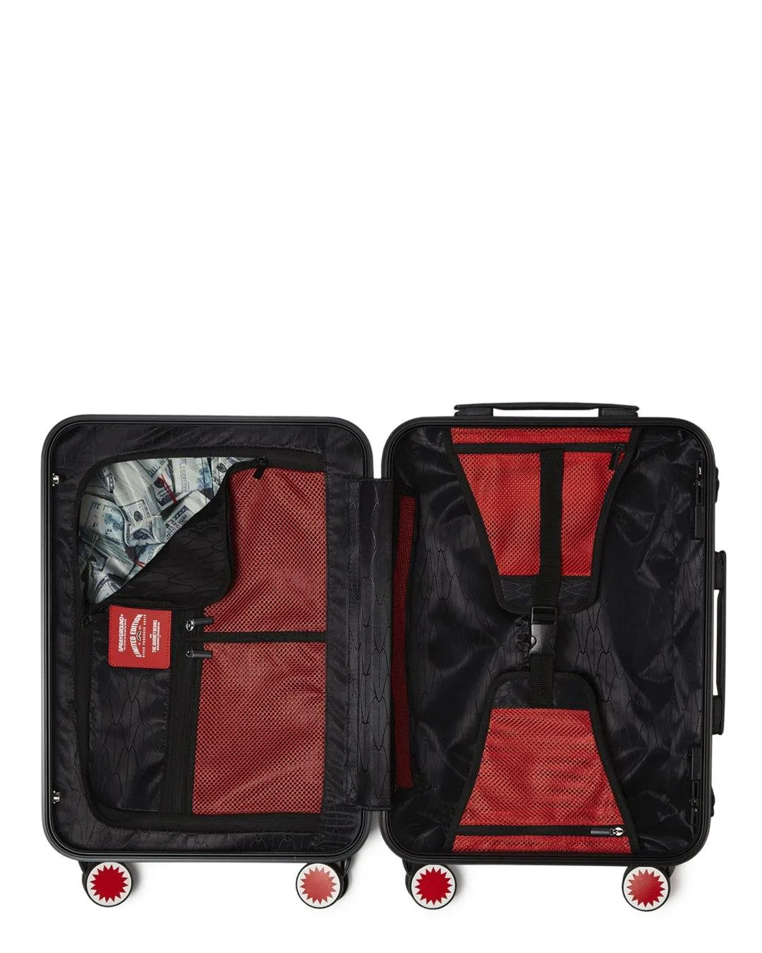 3AM NEVER SLEEP SHARKITECTURE HARDSHELL CARRY-ON LUGGAGE