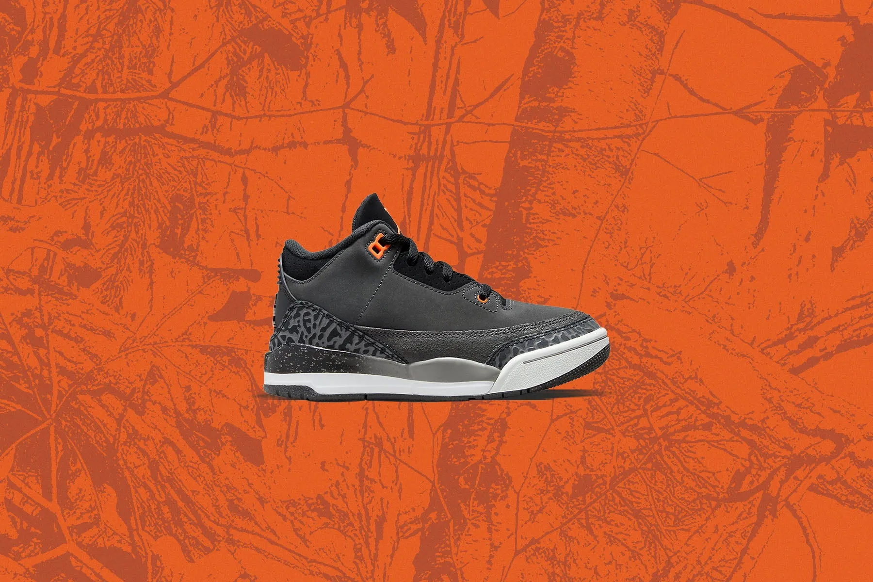 Air Jordan 3 Retro (PS) 'Fear' - Night Stadium/Total Orange/Black