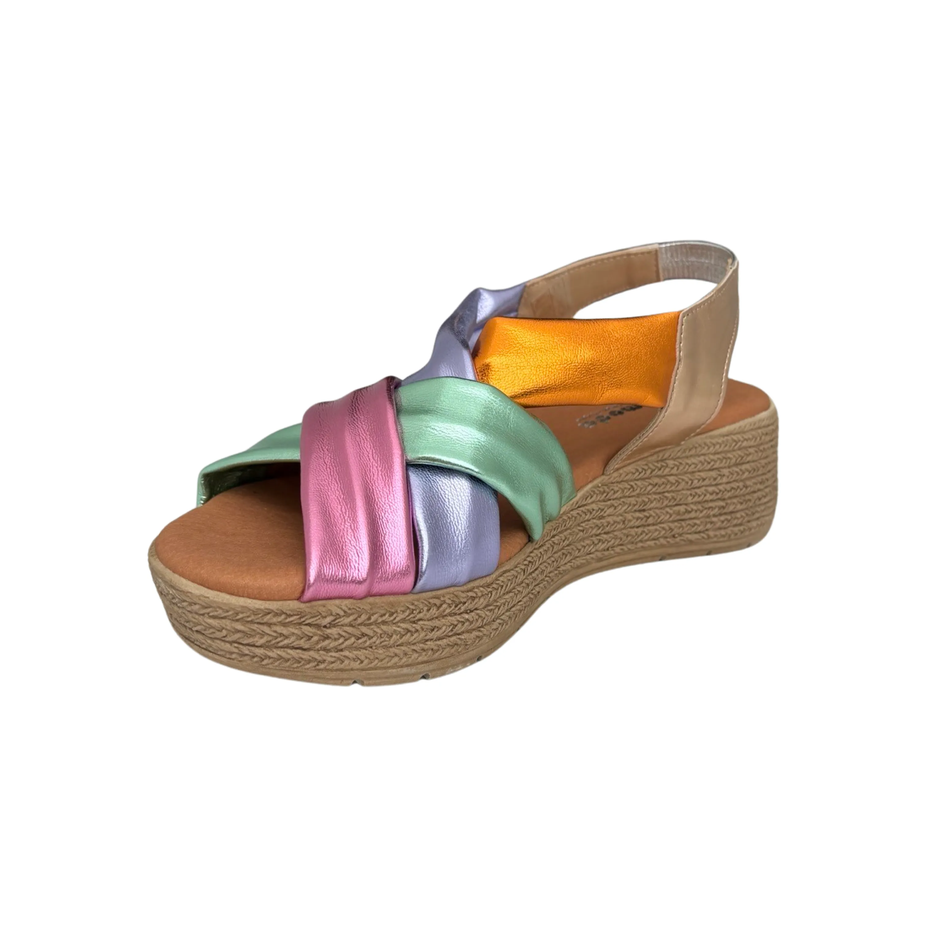 Aires Bright Metallic  Multi Sandal