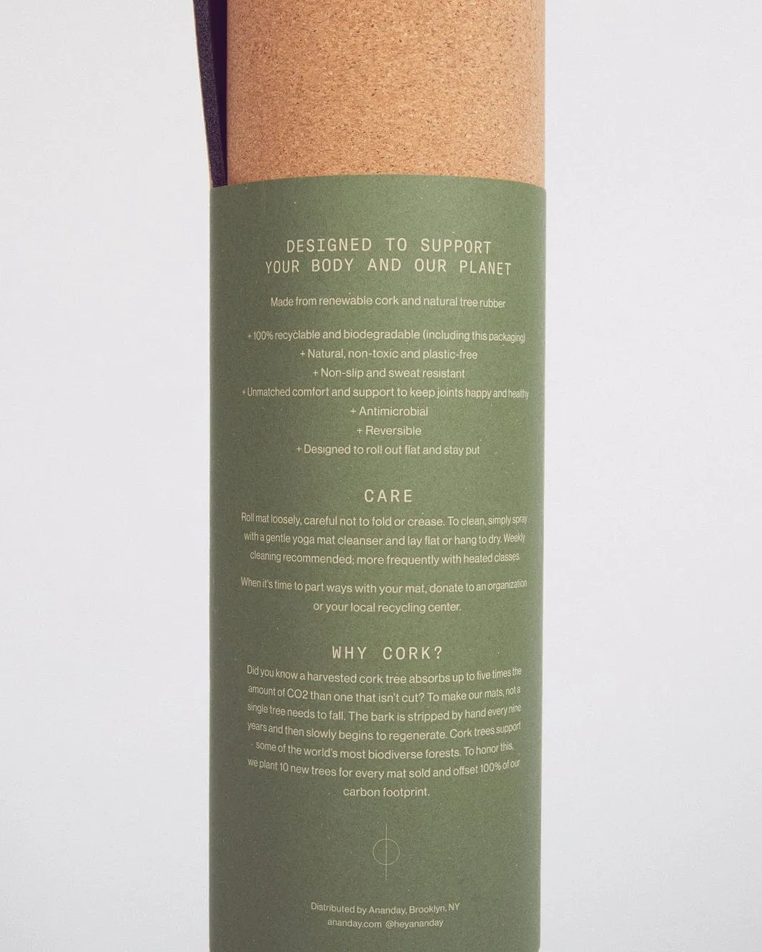 Ananday Cork Yoga Mat by Ananday