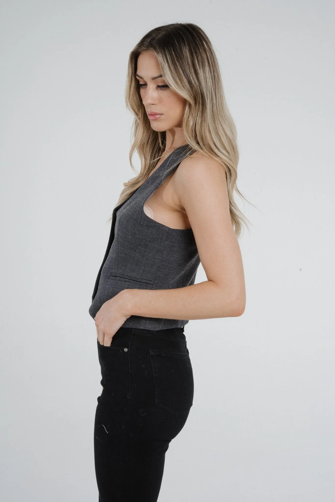 Arabella Waistcoat In Grey