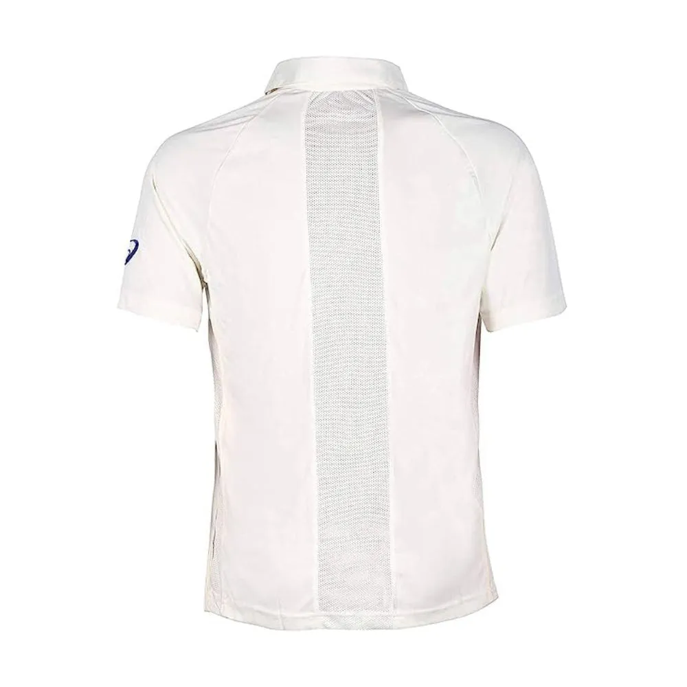 ASICS Men's Cricket Polo 2 T-Shirt (Cream White)