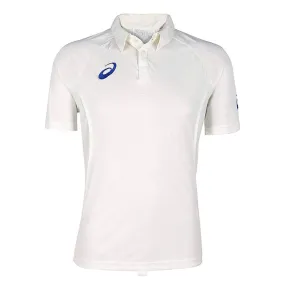 ASICS Men's Cricket Polo 2 T-Shirt (Cream White)