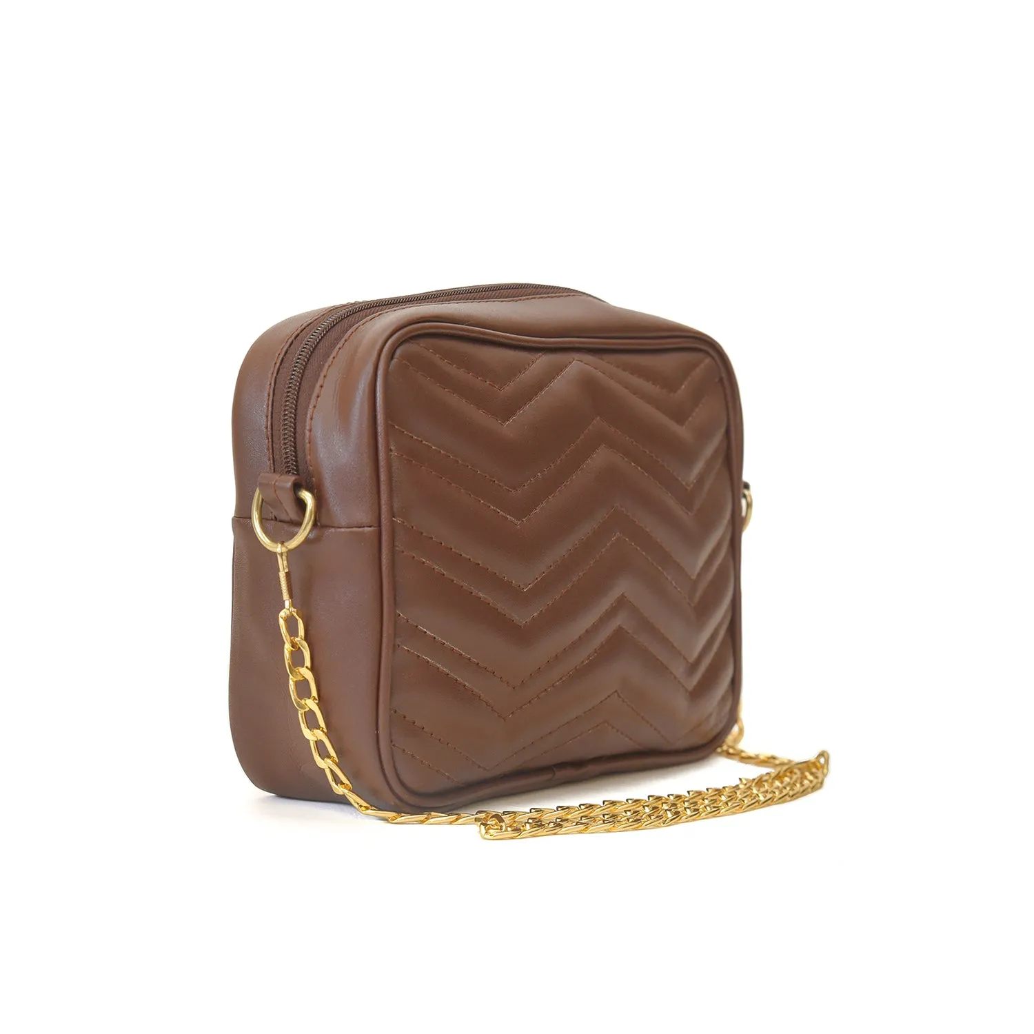 Aura Crossbody Chocolate Brown