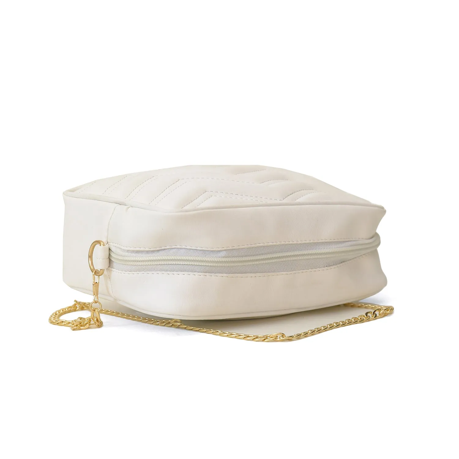 AURA WHITE CROSS BODY BAG