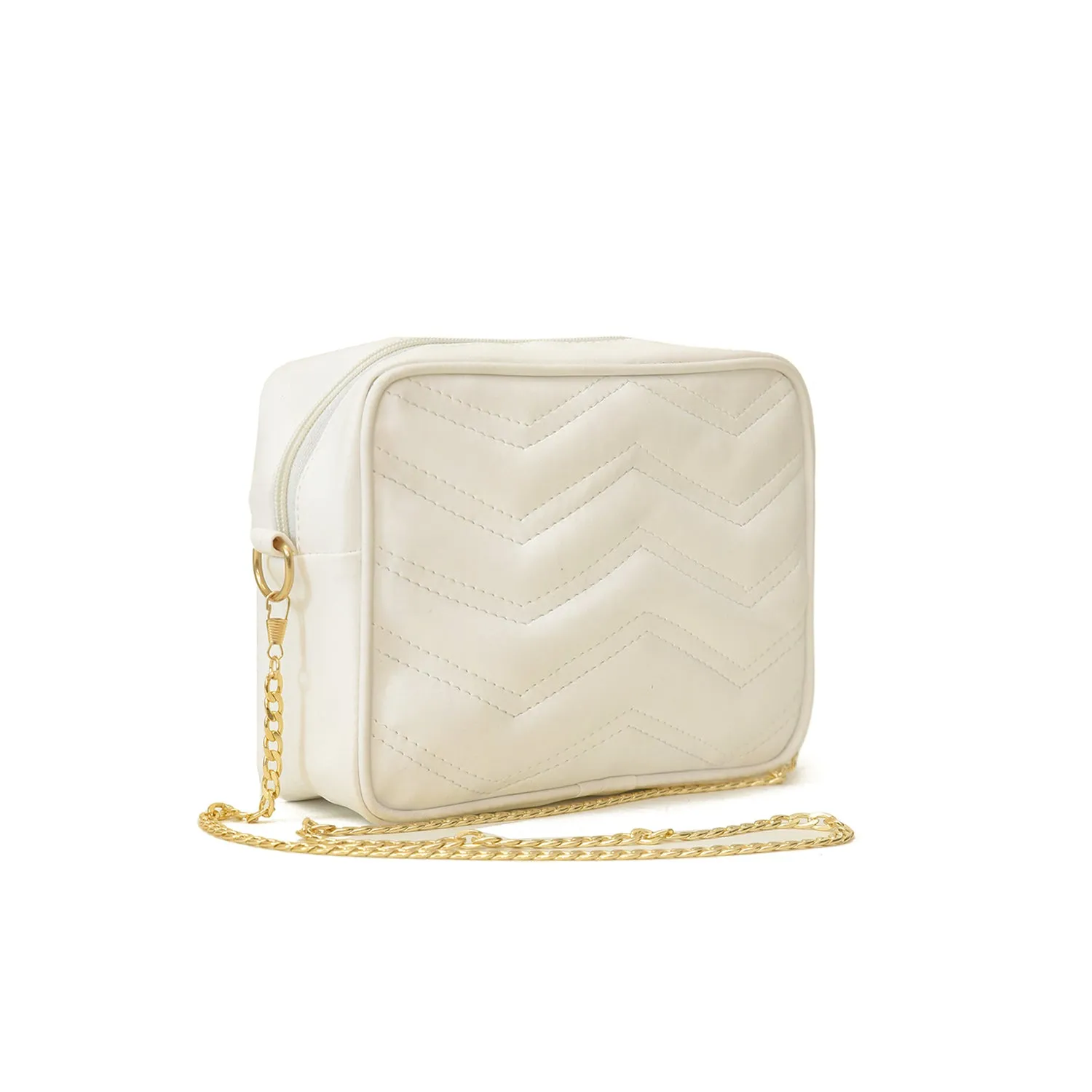 AURA WHITE CROSS BODY BAG