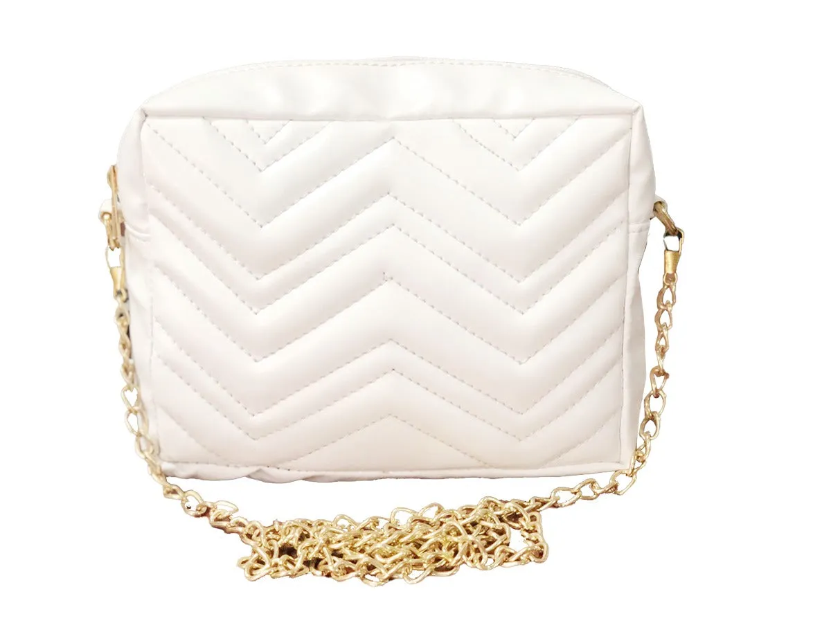 AURA WHITE CROSS BODY BAG