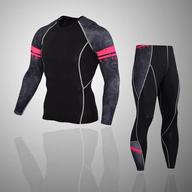 Battle Manic Long Sleeve No Gi BJJ Compression Rash Guard & Leggings/Spats for Jiu Jitsu, MMA, Grappling and Wrestling Kit