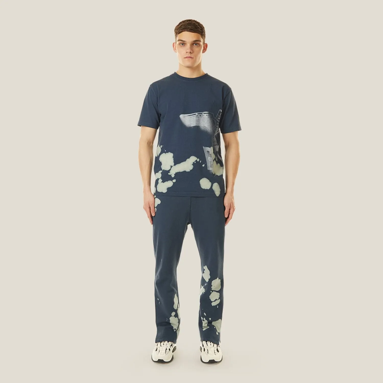 BLEACHED BOY JOGGER - NAVY