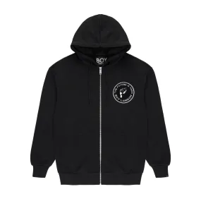 BOY FUTURE ZIP HOODIE - BLACK