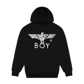 BOY HEARTS HOODIE - BLACK