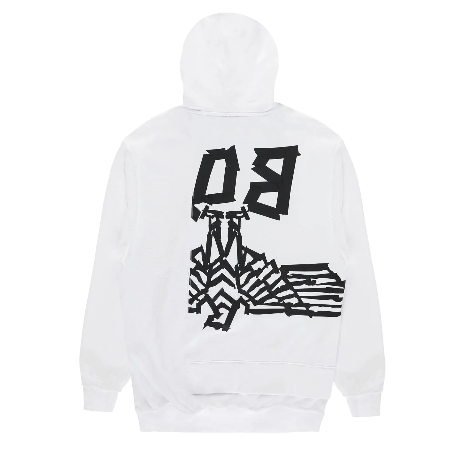 BOY LONDON UPCYCLED HOODIE - WHITE