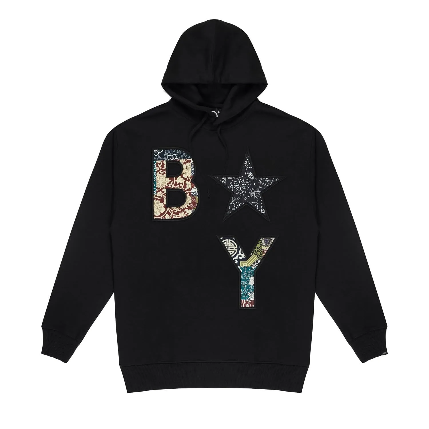 BOY ORB PUFF PATCH HOODIE - BLACK