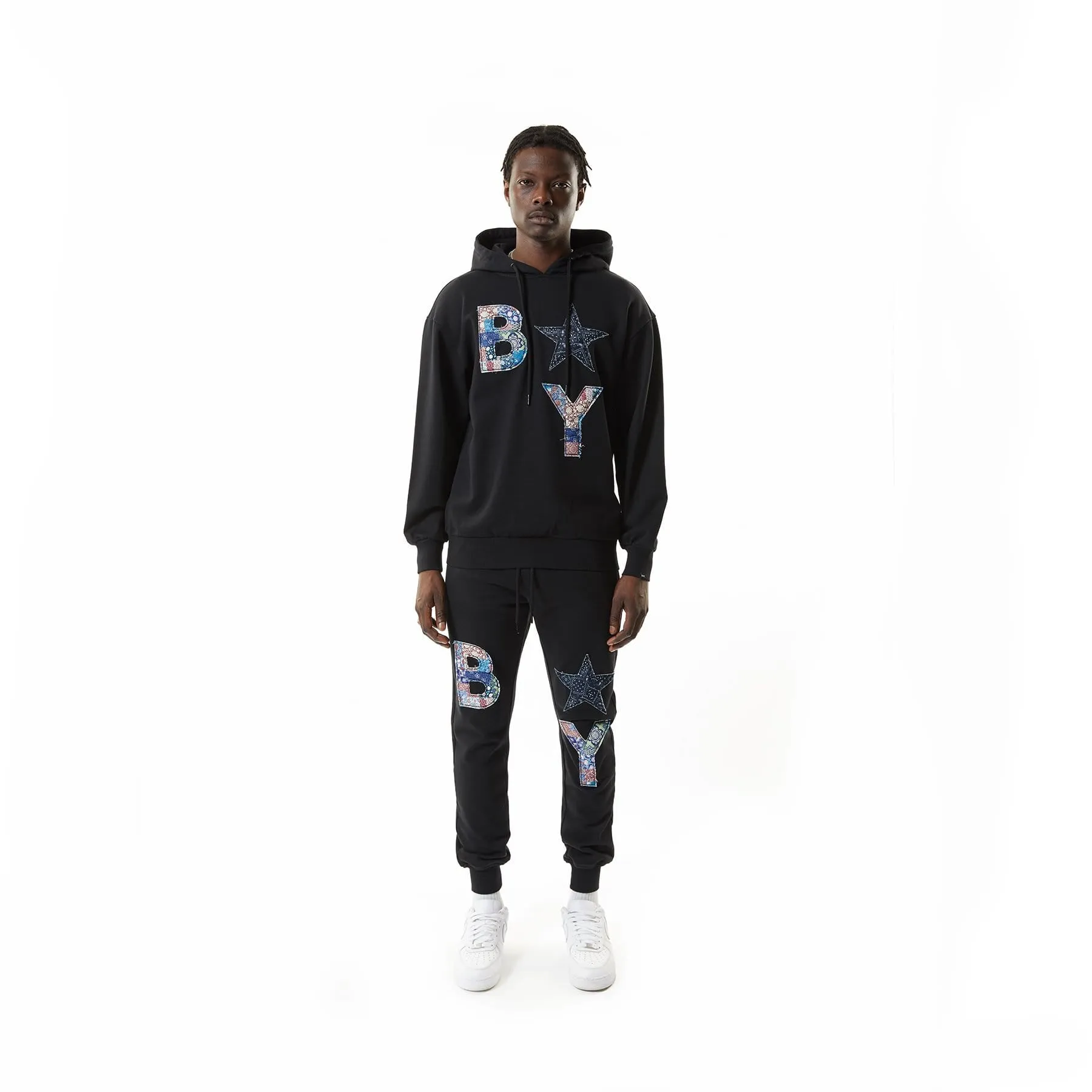 BOY ORB PUFF PATCH HOODIE - BLACK