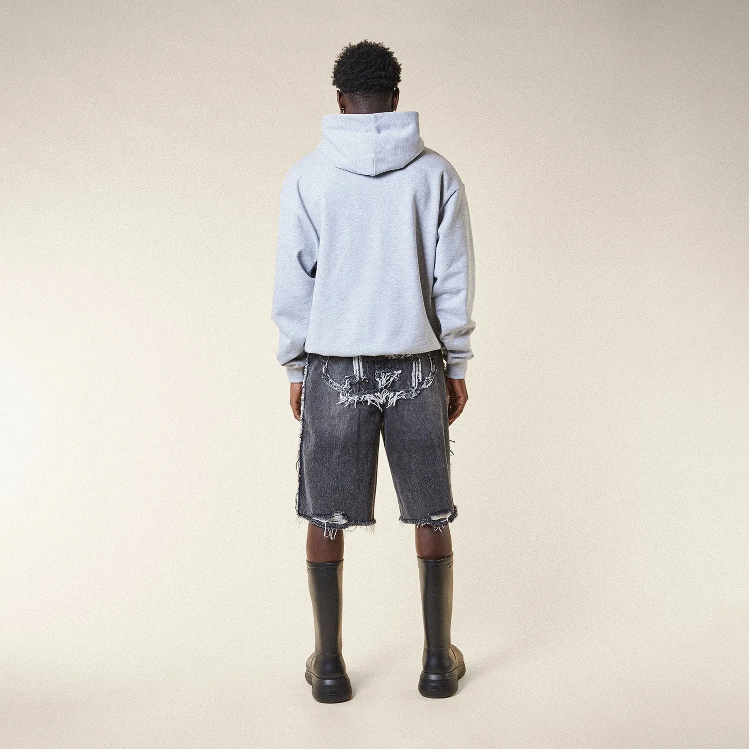 BOY SHOWCASE HOOD - GREY MARL