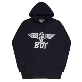 BOY TAPE EAGLE HOODIE - BLACK