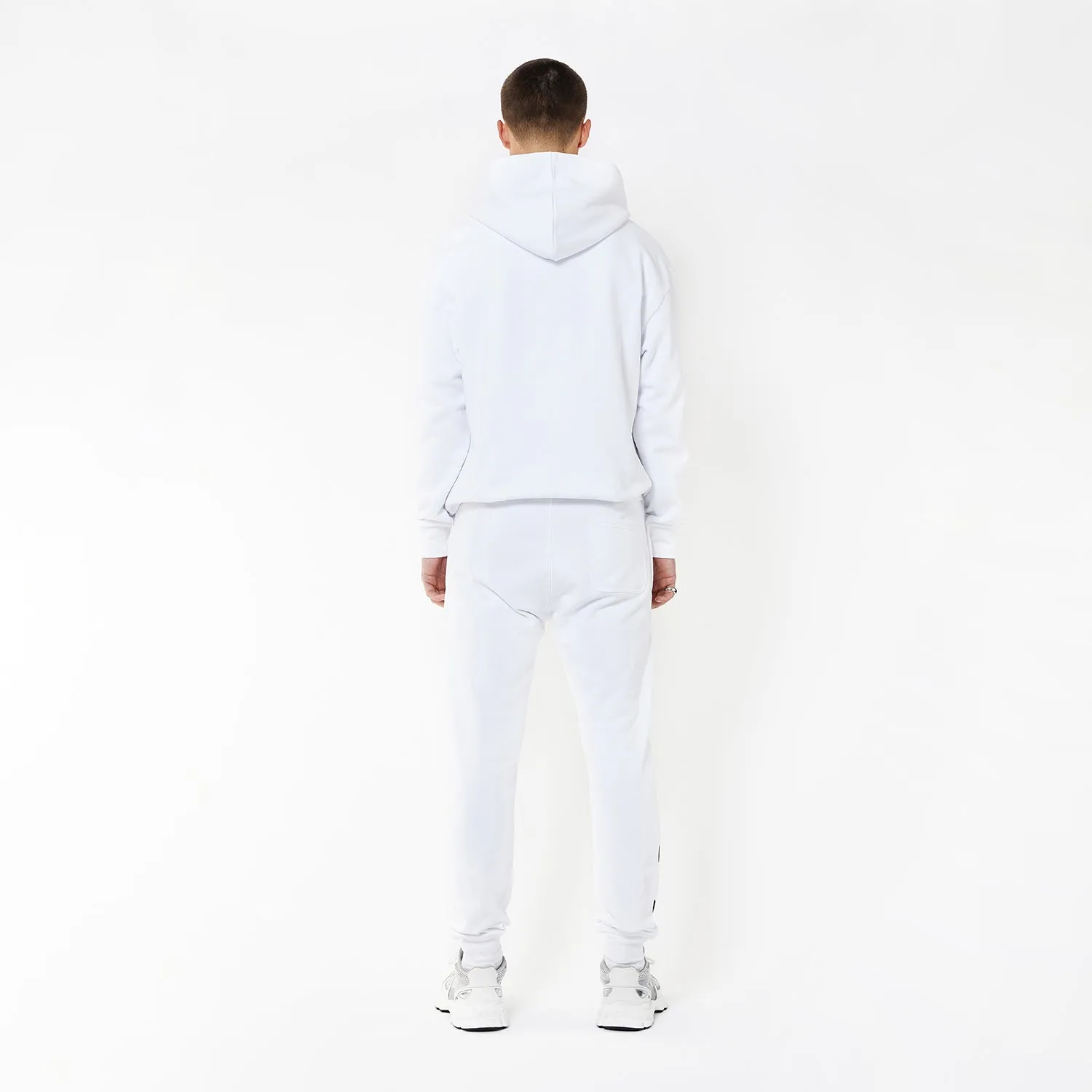 BOY WINGSPAN ZIP HOODIE - WHITE/BLACK