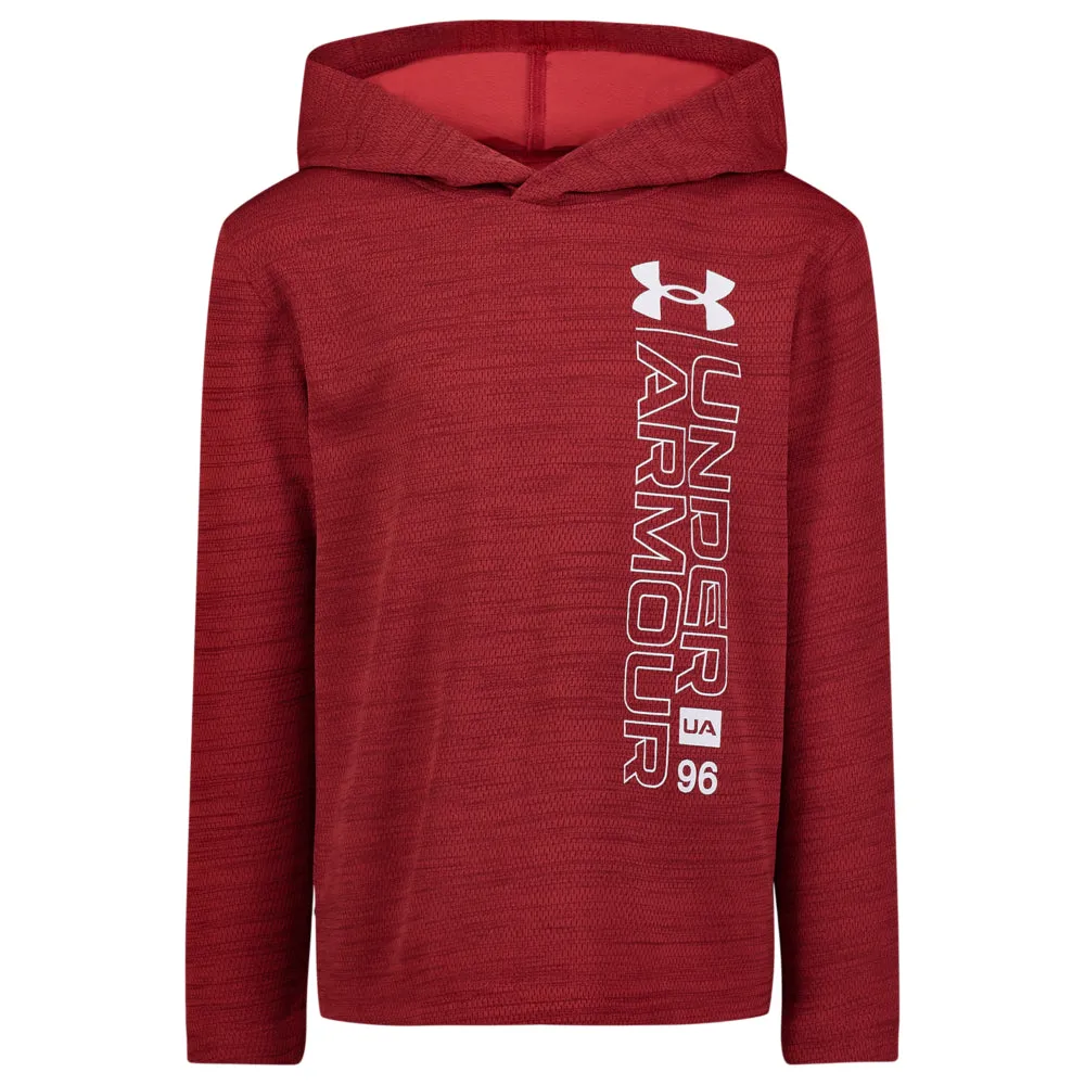 Boys' Under Armour Kids Wordmark Twist Mesh Hoodie