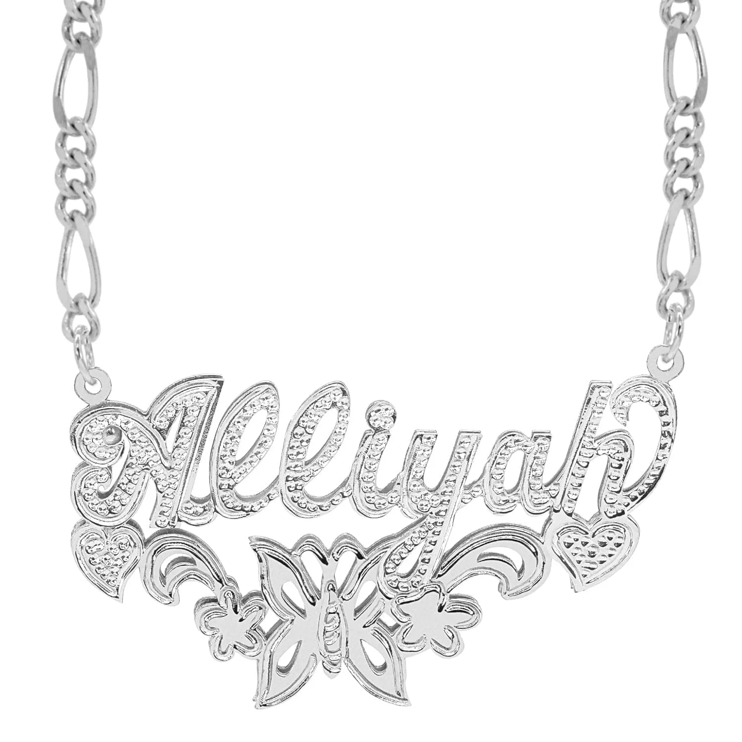 Butterfly Double Plated Name Necklace Alliyah