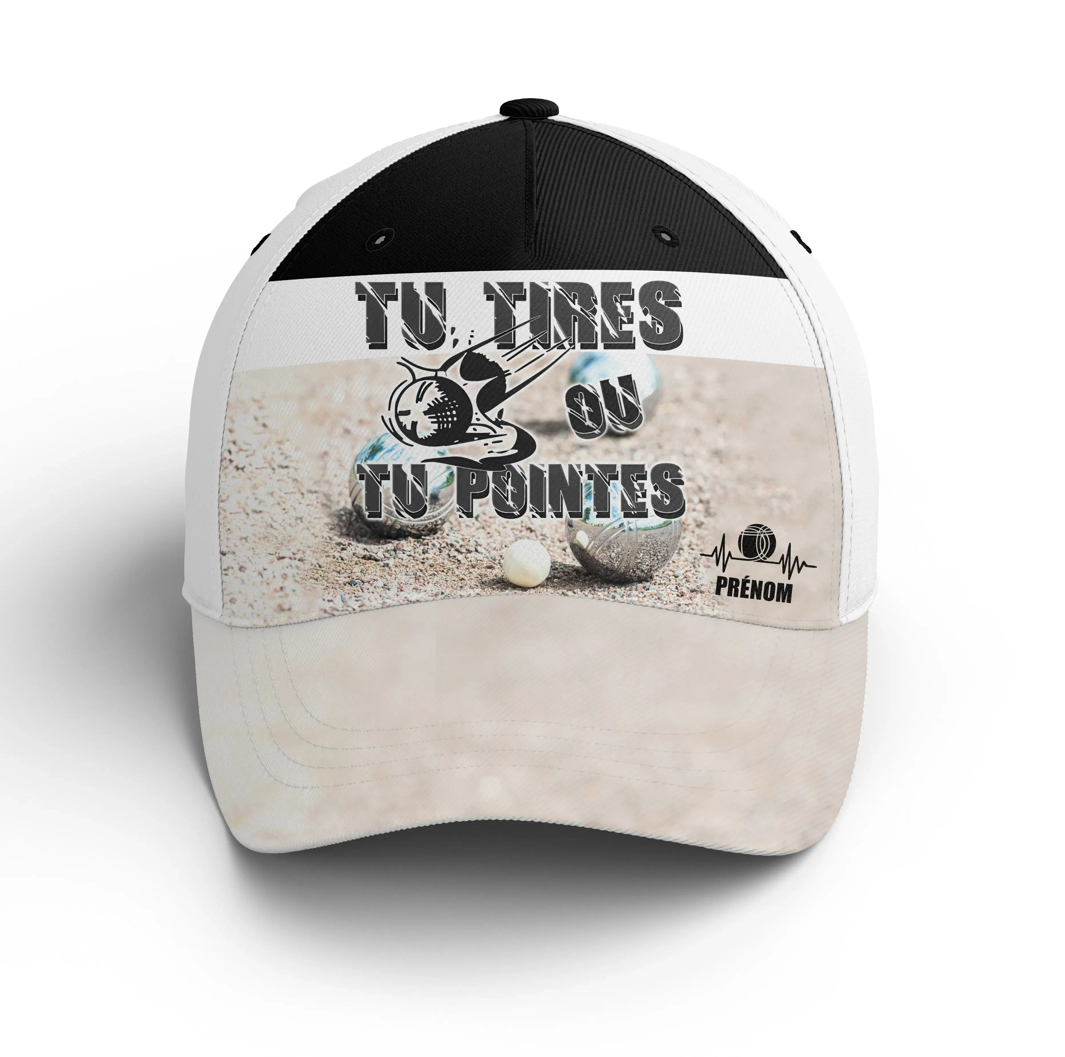 Casquette Performance Personnalisée Pétanque, Cadeau Original Bouliste, Tu Tires Ou Tu Pointes - CTS03082328