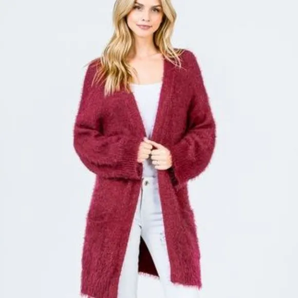 CINDY Soft Fuzzy Cardigan