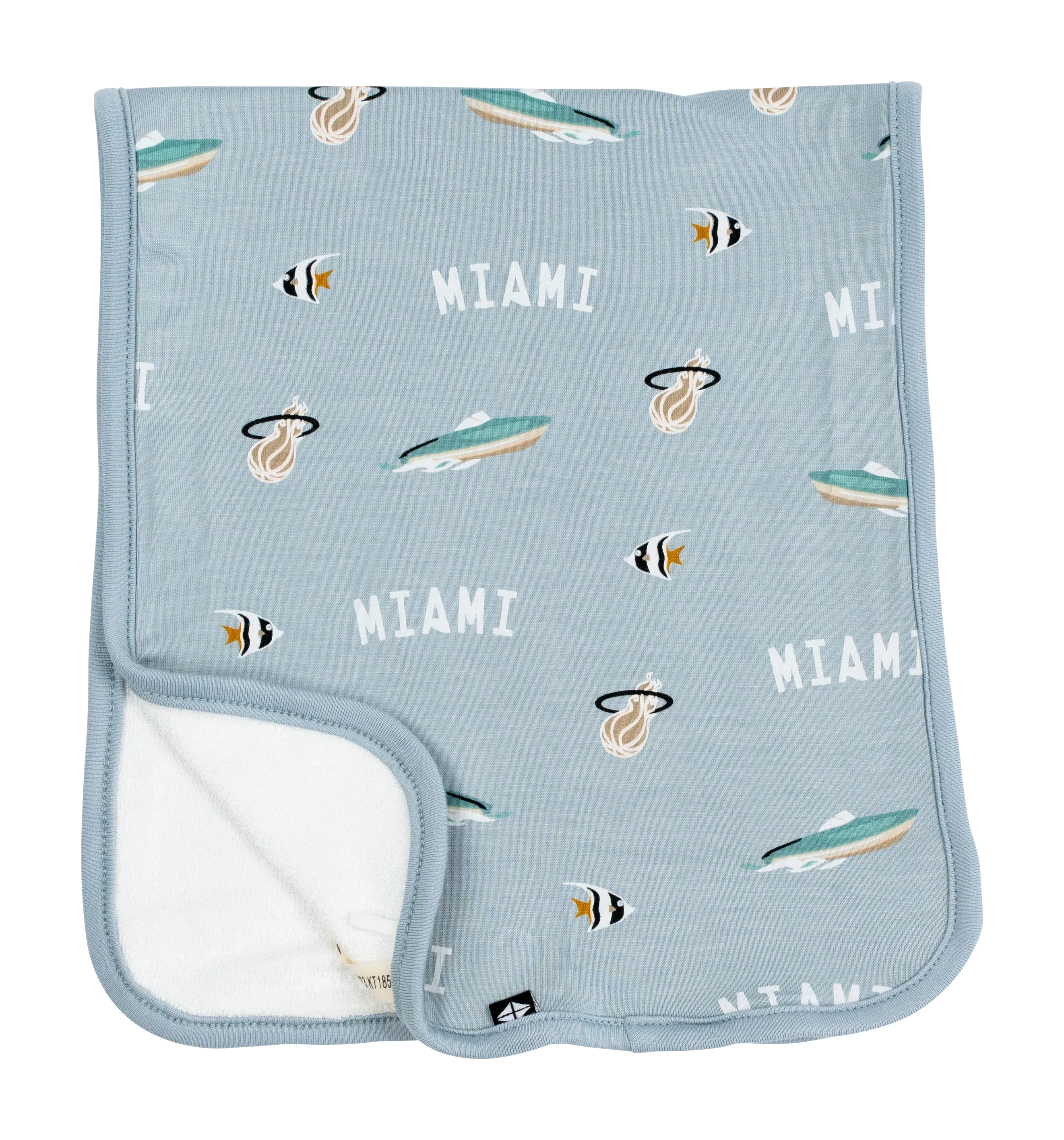 Court Culture x Kyte Baby Nautical Fog Burp Cloth