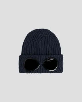 C.P. Company Merino Wool Goggle Beanie / Total Eclipse