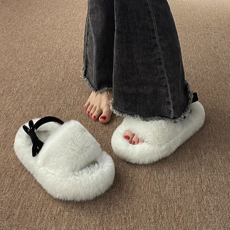 Cute Fluffy Home Slippers - Kimi