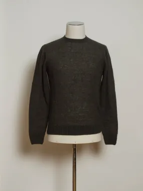 Drumohr Baby Alpaca Mix Crew Neck Knit  / Dark Green