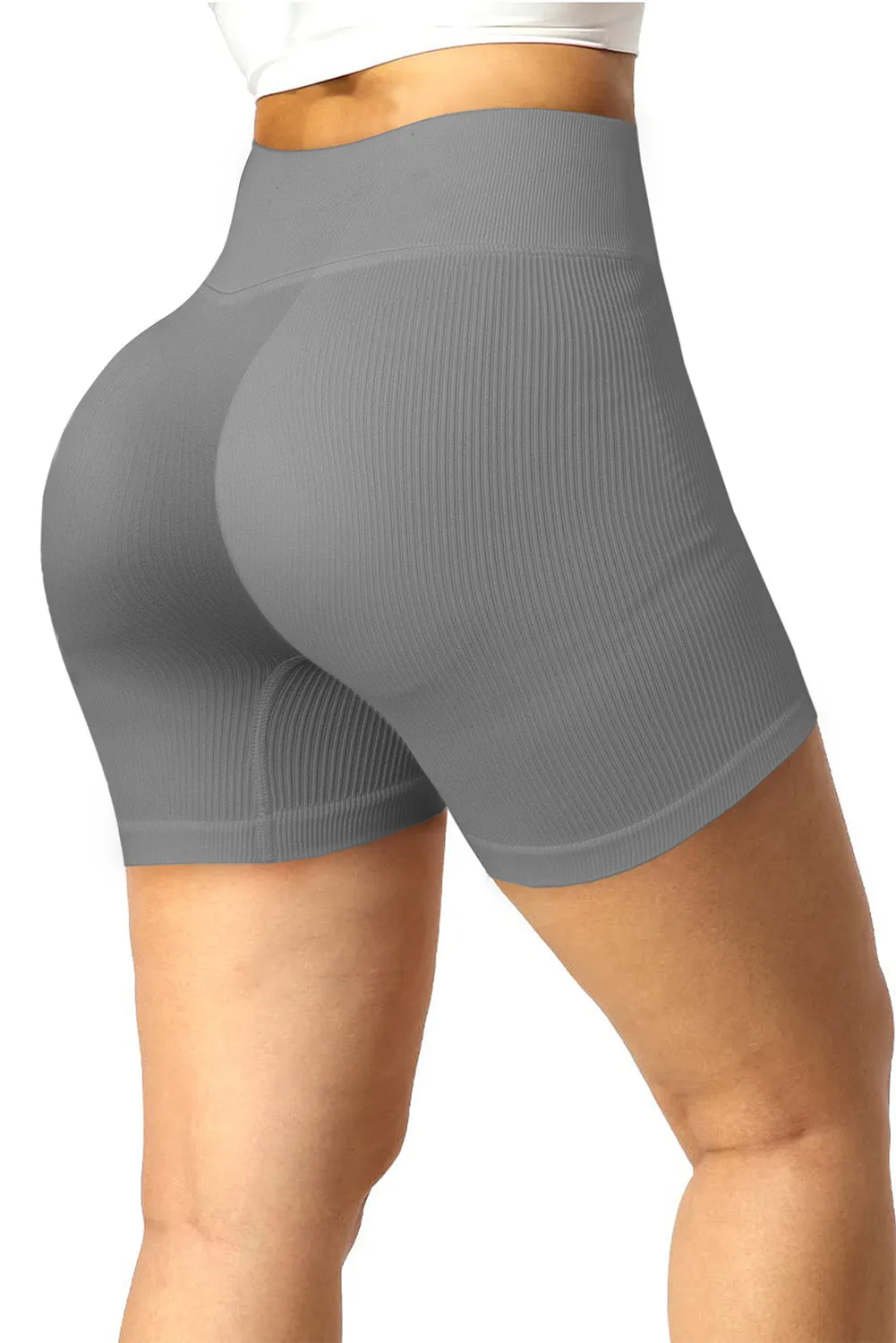 Gerippte Sportshorts mit Kordelzug