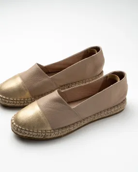 Gold Pointed Palermo Espadrilles