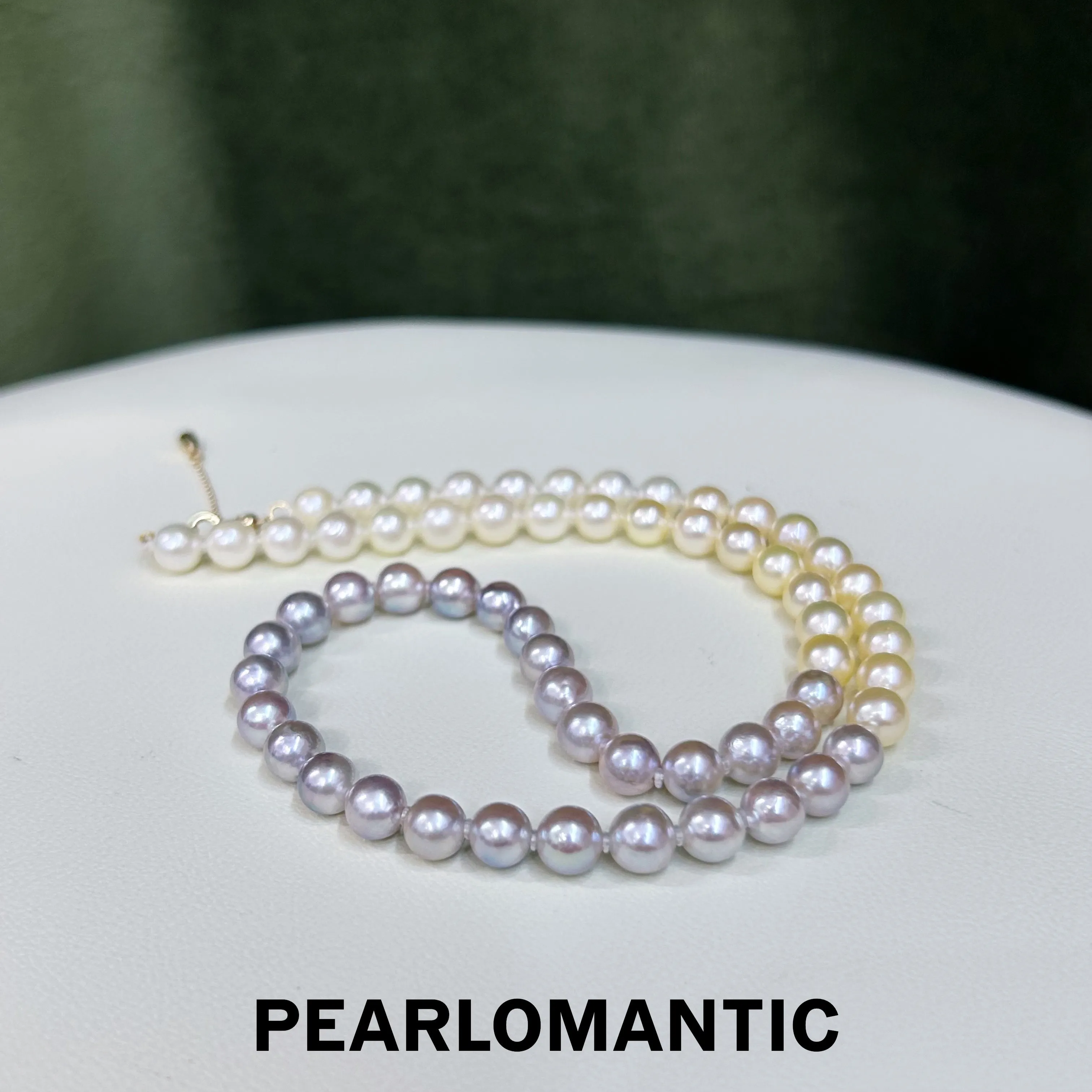 [Group-Buying] Akoya 6-7mm Dawn to Dusk Pearl Gradient Necklace w/ 18k Gold