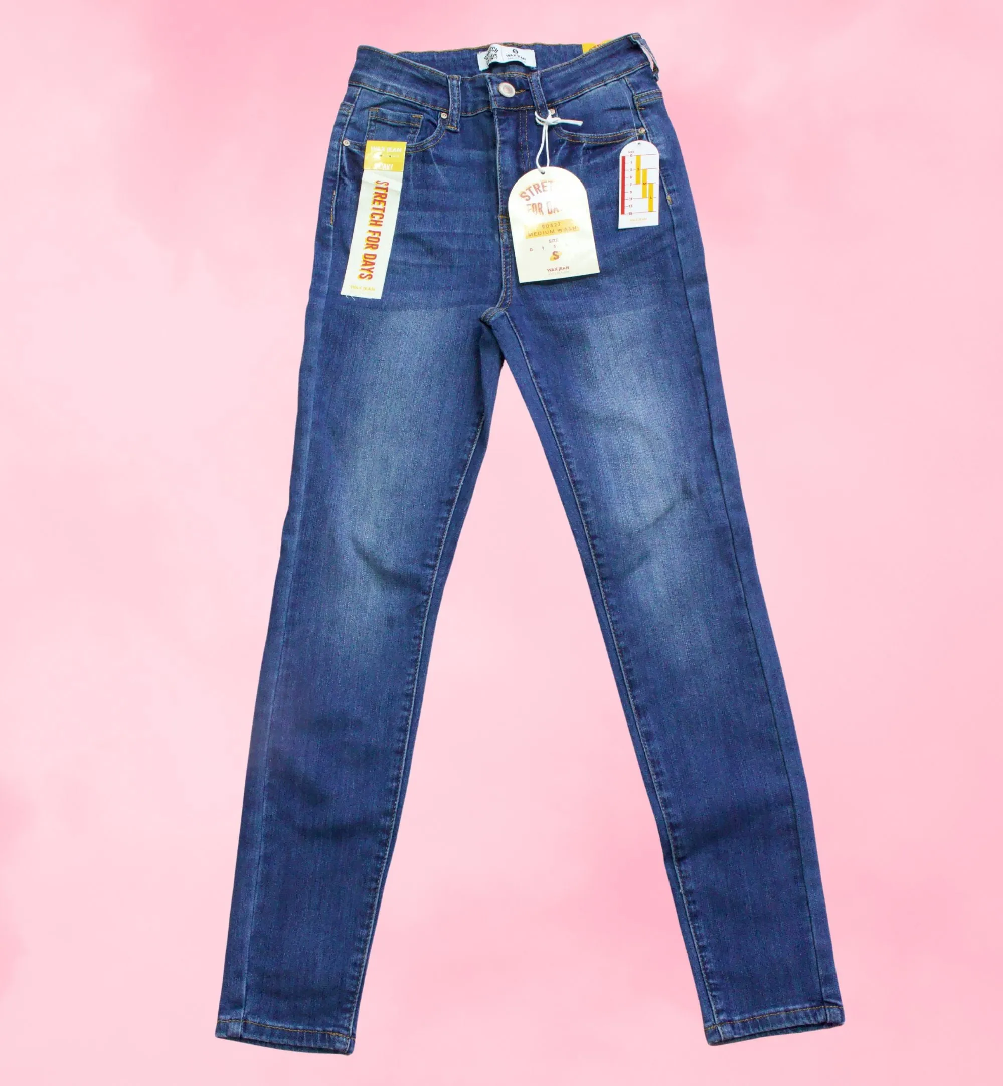 JEANS TIPO SKINNY LISO STRETCH 90327