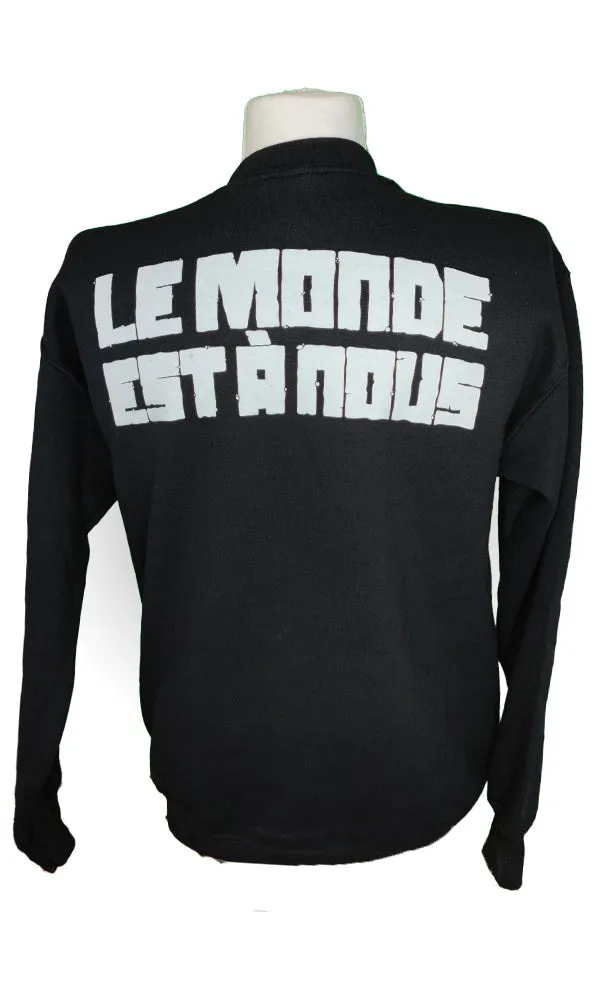 le monde est à nous Crewneck Schwarz