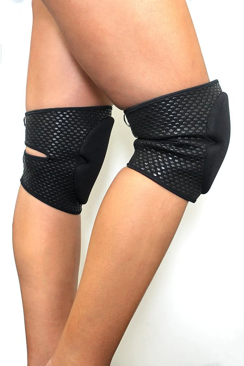 Lunalae Sticky Silicone Kneepads - Black