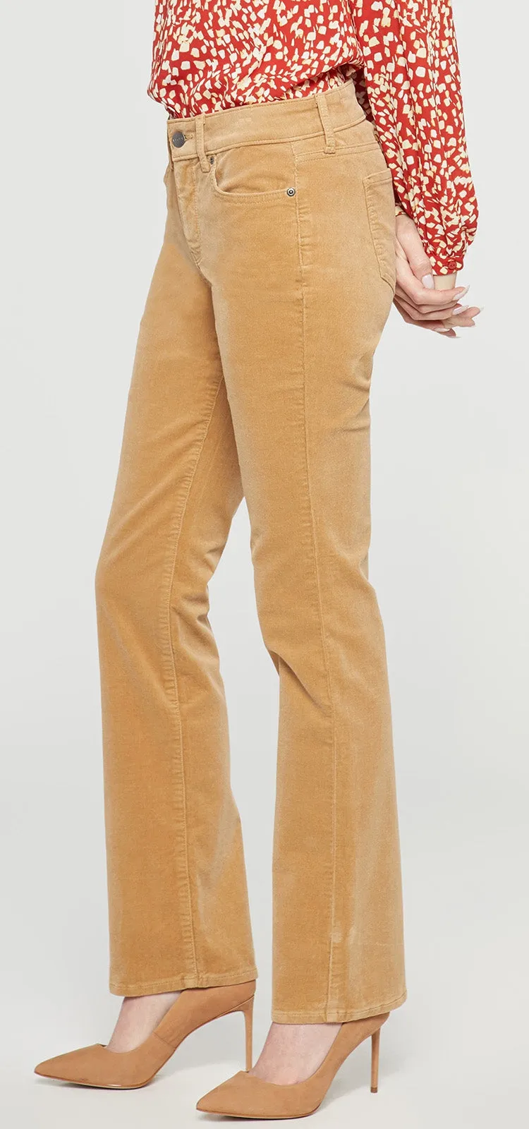 Marilyn Straight Corduroy Broek Geel | Crossroads