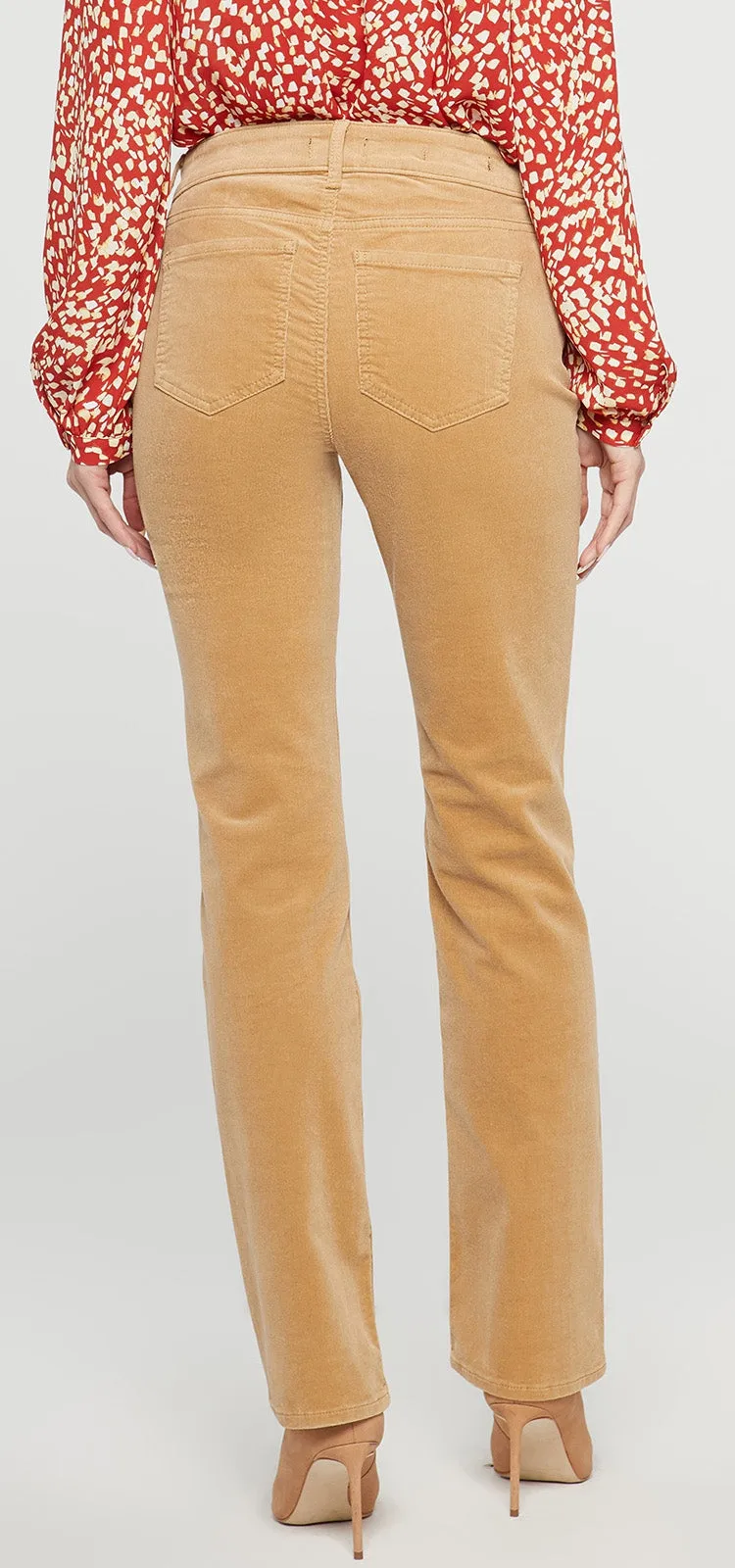 Marilyn Straight Corduroy Broek Geel | Crossroads