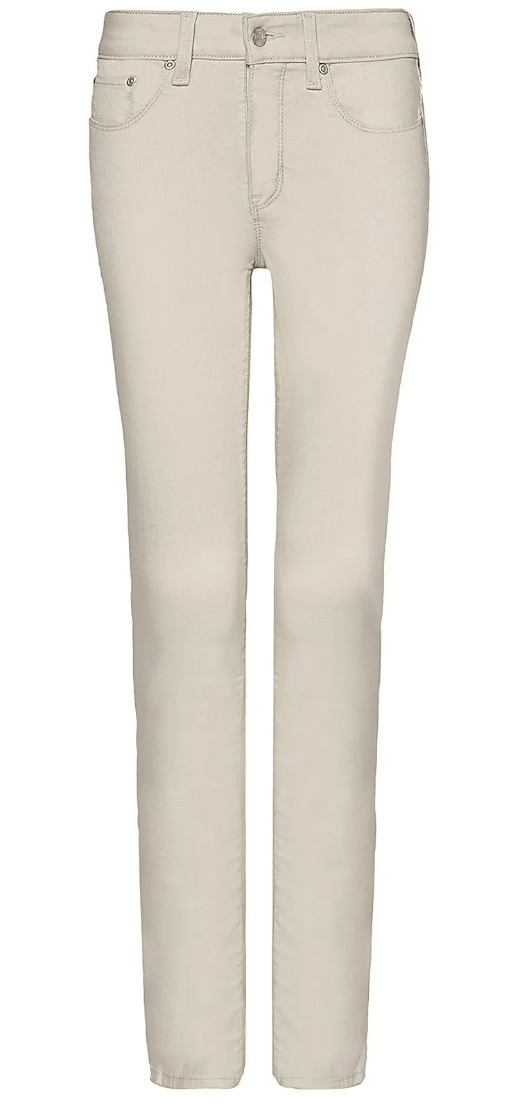 Marilyn Straight Jeans Beige Premium Denim | Feather