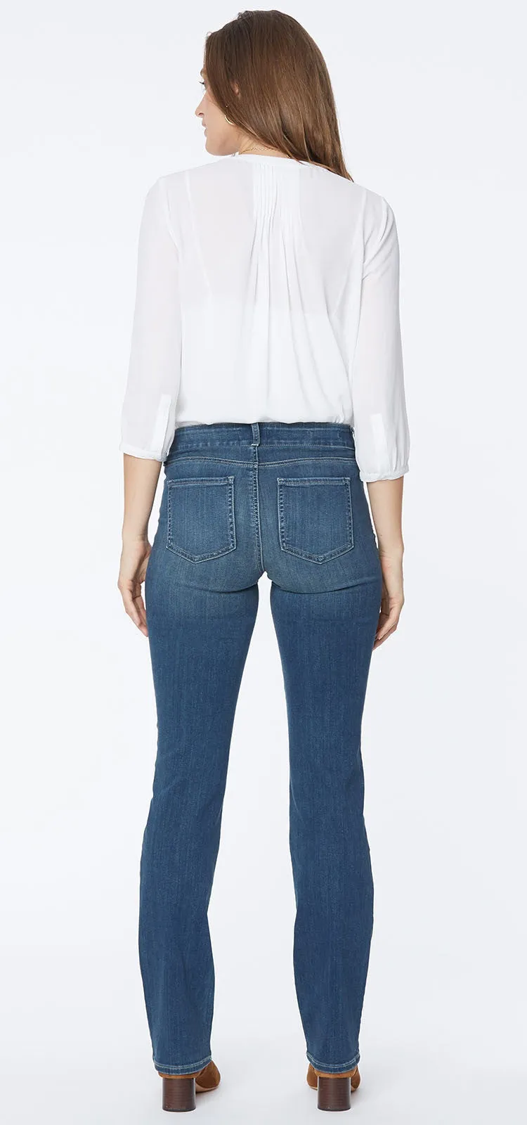 Marilyn Straight Jeans Mediumblauw Sure Stretch® Denim (Tall) | Balance