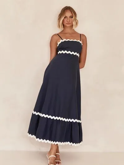 Maxikleid mit Spaghettiträgern