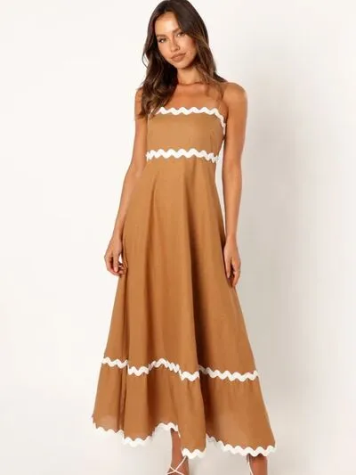 Maxikleid mit Spaghettiträgern