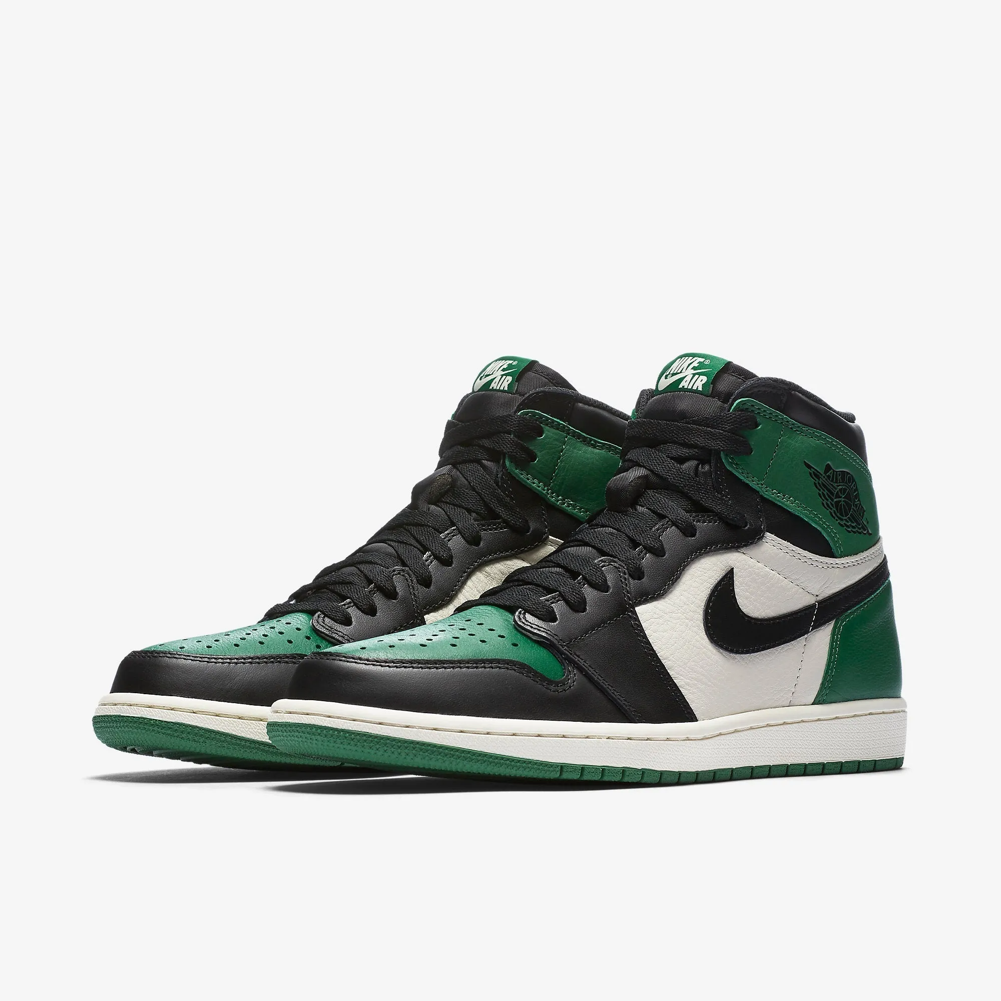 (Men's) Air Jordan 1 Retro High OG 'Pine Green 1.0' (2018) 555088-302