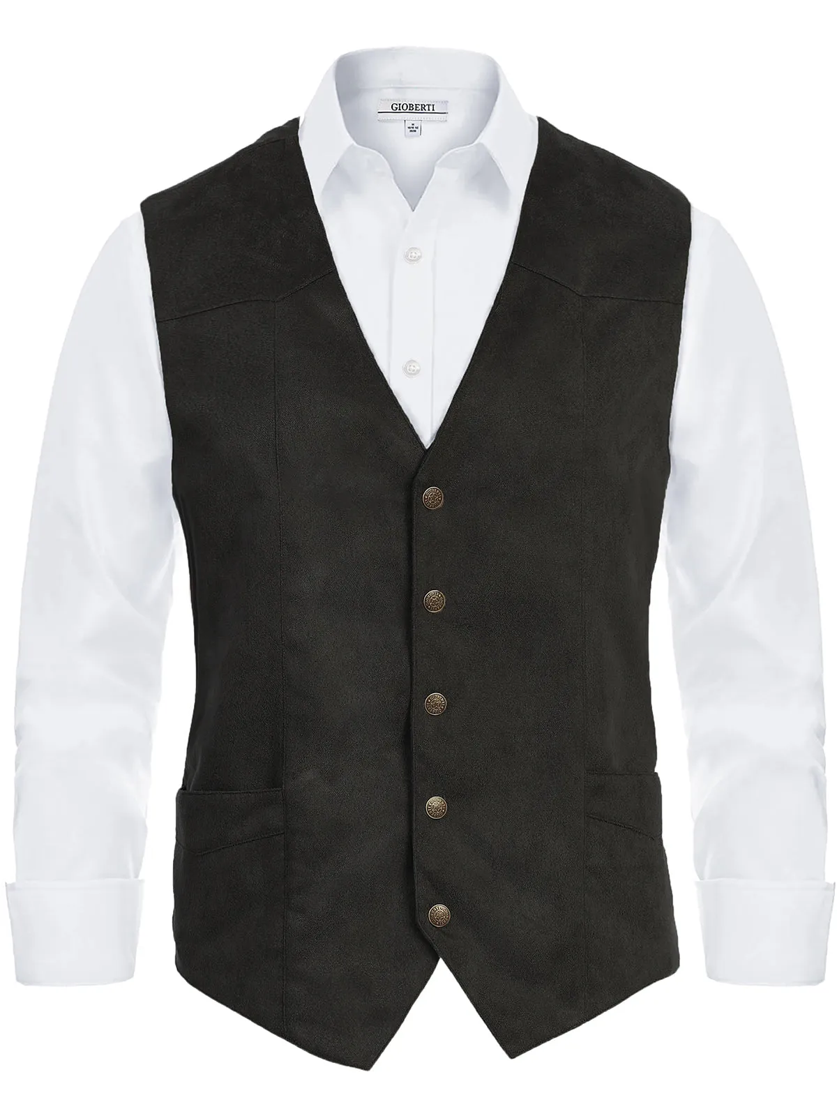 Men's Faux Suede Vest