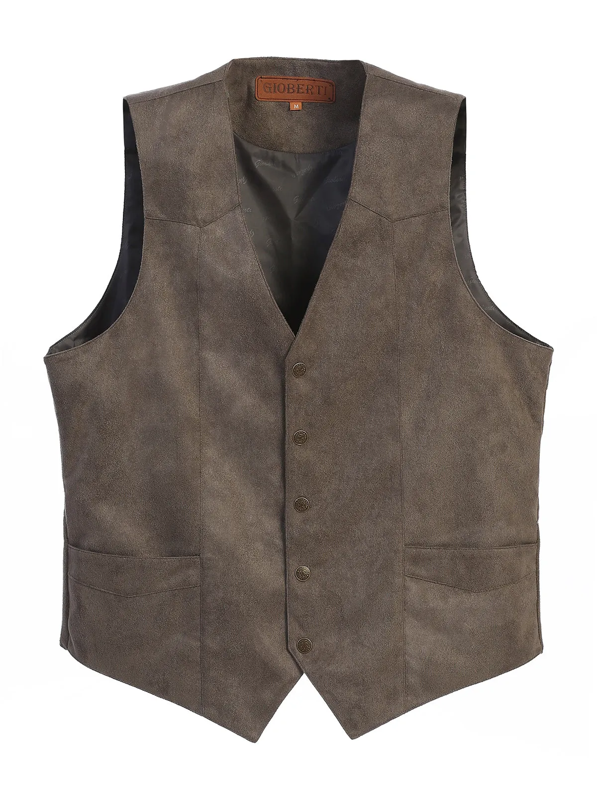 Men's Faux Suede Vest