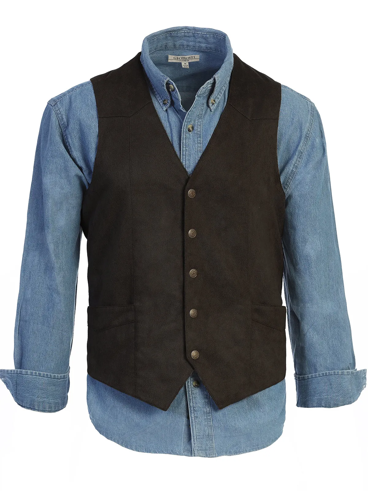 Men's Faux Suede Vest