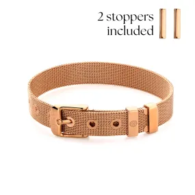 Mesh bracelet rosé gold